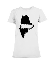 MAP PUERTO RICO IN MAINE Premium Fit Ladies Tee tile