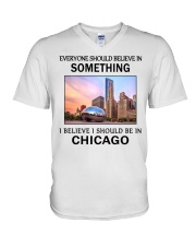 Should Be In Chicago V-Neck T-Shirt tile