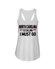 North Carolina Is Calling Ladies Flowy Tank tile