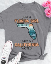Florida Girl Living In California Classic T-Shirt apparel-classic-tshirt-lifestyle-front-192