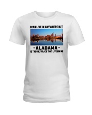 Alabama Only Place Lives In Me Ladies T-Shirt tile