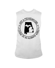 MICHIGAN GIRL LIVING IN ALABAMA Sleeveless Tee tile