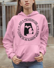 MICHIGAN GIRL LIVING IN ALABAMA Hooded Sweatshirt apparel-hooded-sweatshirt-lifestyle-07