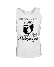 LIFE TOOK TO OHIO BE A MICHIGAN GIRL Unisex Tank tile