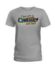 I love you to South Dakota Ladies T-Shirt tile