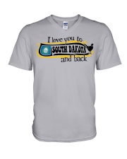 I love you to South Dakota V-Neck T-Shirt tile