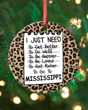 I Just Need To Go To Mississippi Circle ornament - single (porcelain) custom-circle-ornament-single-porcelain-lifestyle-11