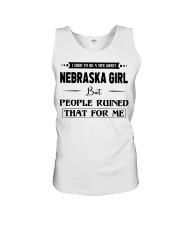Nebraska Girl - But People Ruined Unisex Tank tile