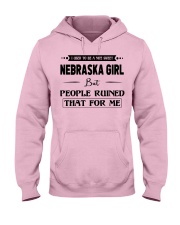 Nebraska Girl - But People Ruined Hooded Sweatshirt front