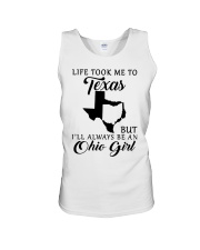 OHIO GIRL LIFE TOOK ME TO TEXAS Unisex Tank tile