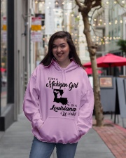 MICHIGAN GIRL IN LOUISIANA Hooded Sweatshirt lifestyle-unisex-hoodie-front-2