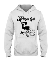 MICHIGAN GIRL IN LOUISIANA Hooded Sweatshirt tile