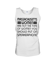 Put on speakerphone not Massachusetts women Unisex Tank tile