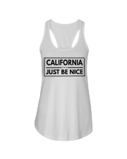 California Just Be Nice Ladies Flowy Tank tile
