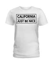 California Just Be Nice Ladies T-Shirt tile