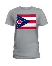 OHIO FLAG IN COLORADO Ladies T-Shirt tile
