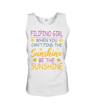 Filipino Girl- Be The Sunshine Unisex Tank tile