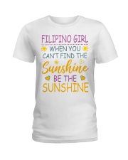Filipino Girl- Be The Sunshine Ladies T-Shirt front