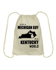 MICHIGAN GUY IN KENTUCKY Drawstring Bag tile