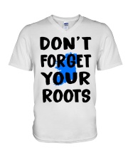 Ireland Map Don't Forget Your Roots V-Neck T-Shirt tile