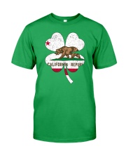 Flag California Four Leaf Clover Classic T-Shirt front