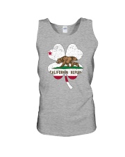 Flag California Four Leaf Clover Unisex Tank tile