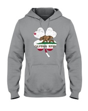Flag California Four Leaf Clover Hooded Sweatshirt tile