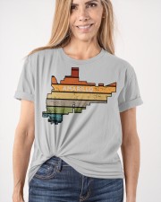 Retro Amarillo Classic T-Shirt apparel-classic-tshirt-lifestyle-front-101