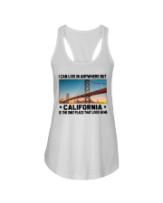 California Only Place Lives In Me Ladies Flowy Tank tile