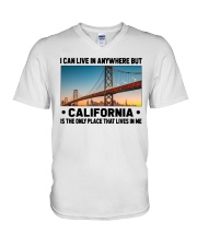 California Only Place Lives In Me V-Neck T-Shirt tile