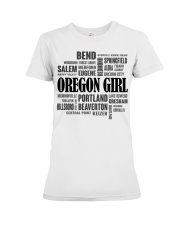 Oregon girl cities Premium Fit Ladies Tee tile