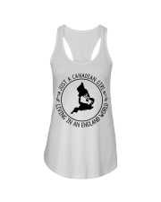 CANADIAN GIRL LIVING IN ENGLAND Ladies Flowy Tank tile