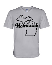 Michigan homesick V-Neck T-Shirt tile