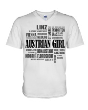 Autrian girl cities V-Neck T-Shirt tile