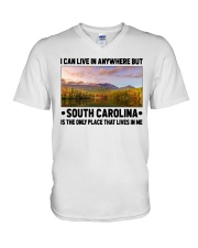 South Carolina Only Place Lives In Me V-Neck T-Shirt tile