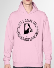 MAINE GIRL LIVING IN RHODE ISLAND Hooded Sweatshirt garment-hooded-sweatshirt-front-04