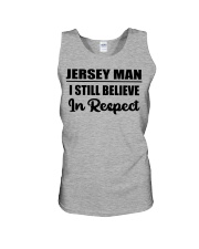 Jersey Man I Still Believe In Respect Unisex Tank tile