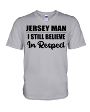 Jersey Man I Still Believe In Respect V-Neck T-Shirt tile