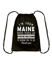 I'M FROM MAINE Drawstring Bag tile