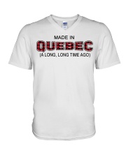 Made In Quebec A Long Long Time Ago V-Neck T-Shirt tile