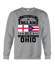 LIVE IN ENGLAND BUT BEGAN IN OHIO Crewneck Sweatshirt tile