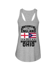 LIVE IN ENGLAND BUT BEGAN IN OHIO Ladies Flowy Tank tile