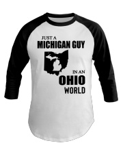 MICHIGAN GUY IN OHIO Baseball Tee tile