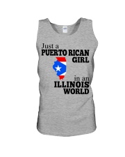 PUERTO RICAN GIRL IN ILLINOIS Unisex Tank tile