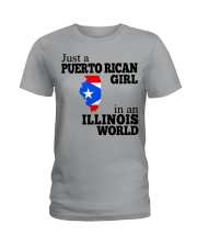 PUERTO RICAN GIRL IN ILLINOIS Ladies T-Shirt tile