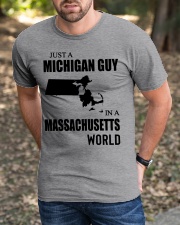 MICHIGAN GUY IN MASSACHUSETTS Classic T-Shirt apparel-classic-tshirt-lifestyle-front-52