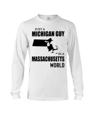 MICHIGAN GUY IN MASSACHUSETTS Long Sleeve Tee tile