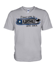 I love you to Kentucky V-Neck T-Shirt tile