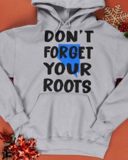 Nevada Map Don't Forget Your Roots Hooded Sweatshirt apparel-hooded-sweatshirt-lifestyle-front-65