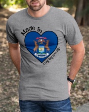 Heart Made In Michigan A Long Time Ago Classic T-Shirt apparel-classic-tshirt-lifestyle-front-52
